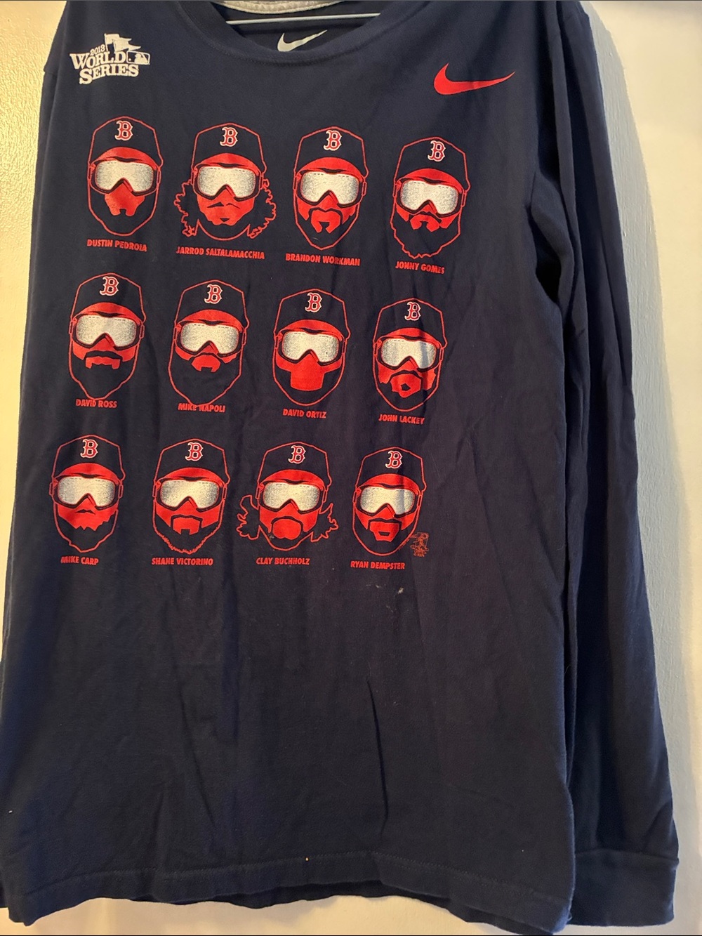 Nike Women’s  Navy Long-Sleeve Graphic World Series 2013 T Shirt
